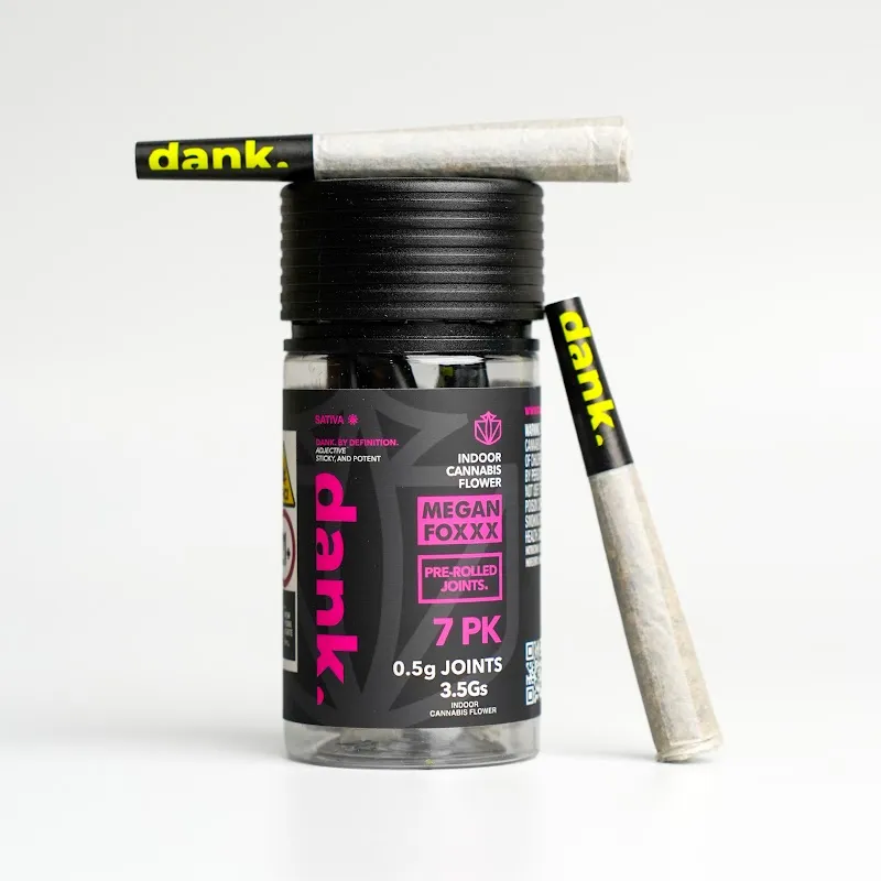 Pre-rolled joints jar studio product shot, cannabis product photography