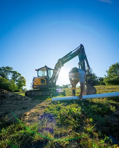 Excavator construction photography Hudson Valley