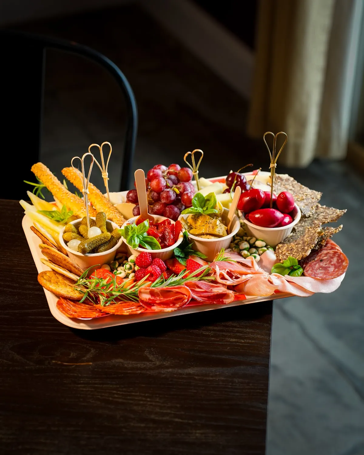 Charcuterie board platter, winery photography Hudson Valley