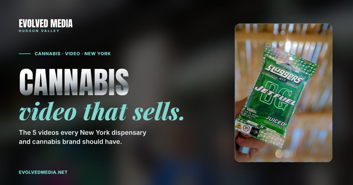 Cannabis video production in New York, by Evolved Media