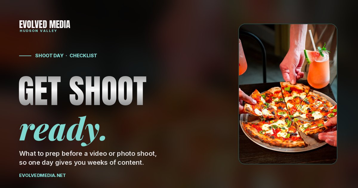 Get shoot ready: what to prep before a video or photo shoot